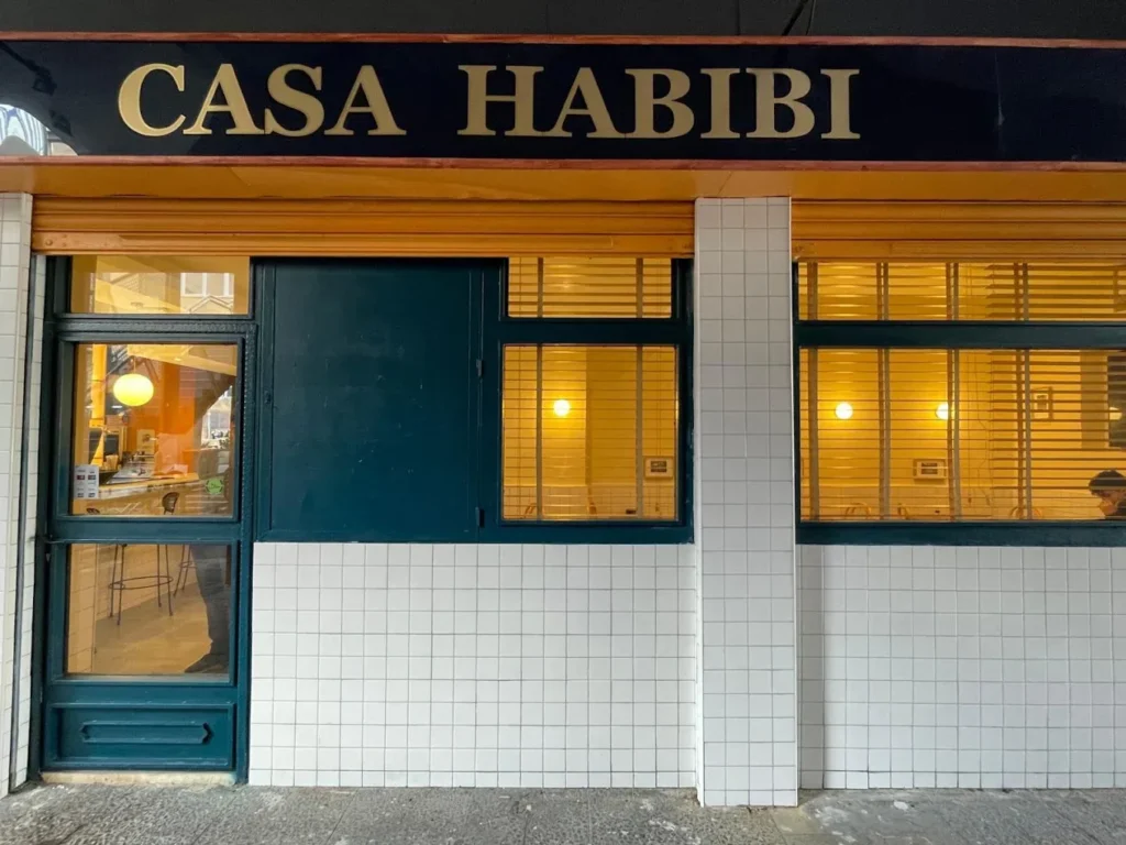 Casa Habibi Syrian restaurant storefront in Madrid